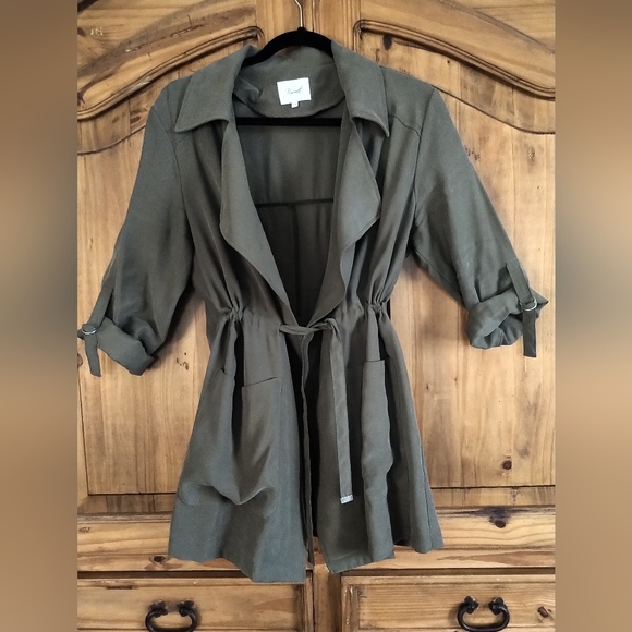 Kismet Army Green Jacket Blazer Size L - Picture 1 of 7